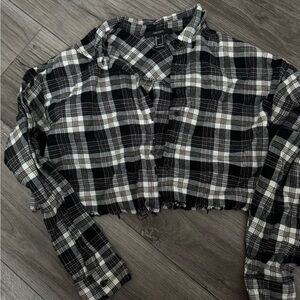Forever 21 Monochrome Plaid Shirt